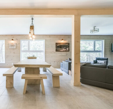Cottage, Interior Design, Dining Room, Dining Table, Table, Wood, Home Decor