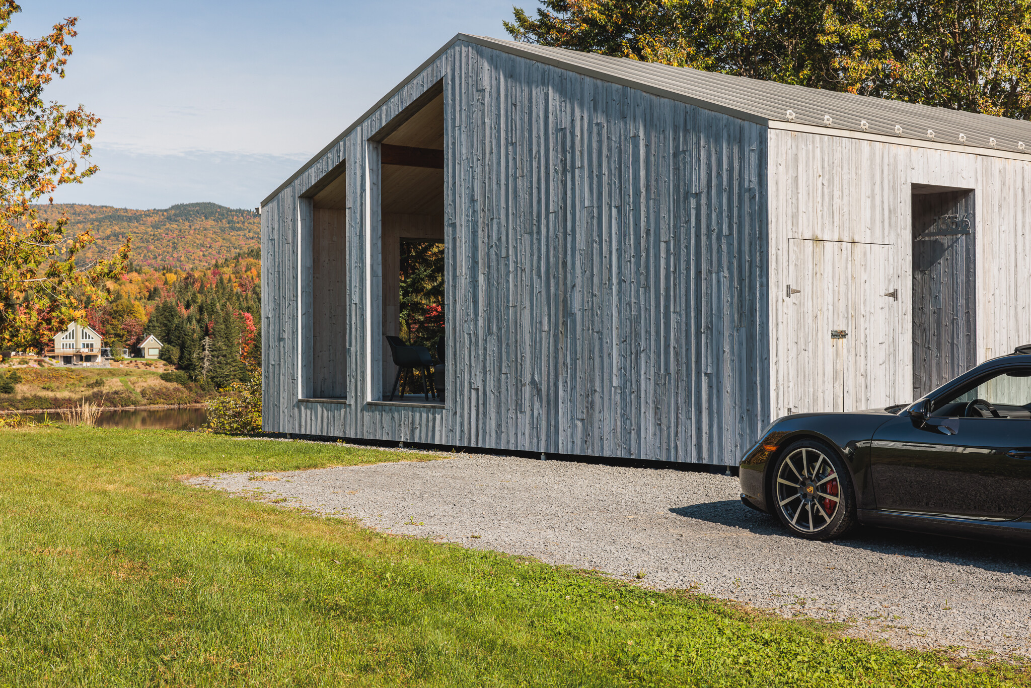 Le Côté-Sud, chalet à Stoneham avec terrain privé et ambiance nature