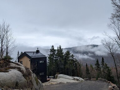 Québec, Outdoors, Shelter, Tree, Fir, Hut, Housing