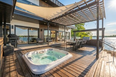 Cottage, Outdoors, Scenery, Tub, Porch, Hot Tub, Interior Design