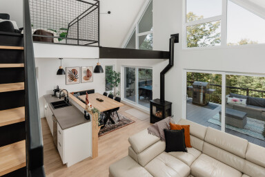Québec, Indoors, Living Room, Interior Design, Housing, Loft, Home Decor