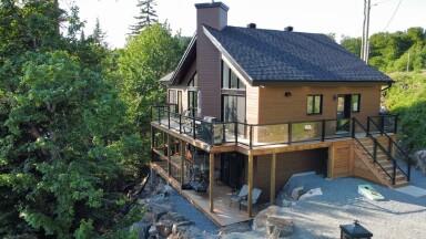 Nature,, Cottage, House, Housing, Lamp, Person, Cabin