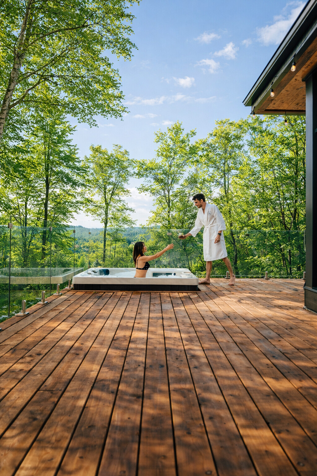 Nature, Adulte, Homme, Homme, Personne, Bain À Remous, Terrasse
