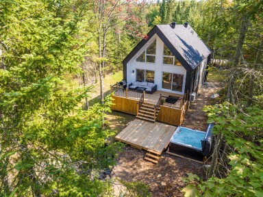 Nature,, Cottage, House, Housing, Cabin, Cabin In The Woods, Person