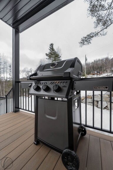 Chalet, Barbecue, Grillades, Véranda, Design D'intérieur, Paysage, Trottinette Électrique