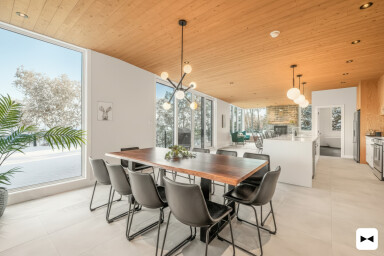 Chalet, Intérieur, Design D'intérieur, Salle À Manger, Table À Manger, Table, Chaise