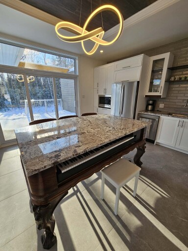 Canada, Plancher, Design D'intérieur, Table, Dessus De Table, Piano, Bois Teinté