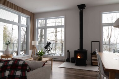 Canada, Fireplace, Indoors, Interior Design, Window, Living Room, Hearth