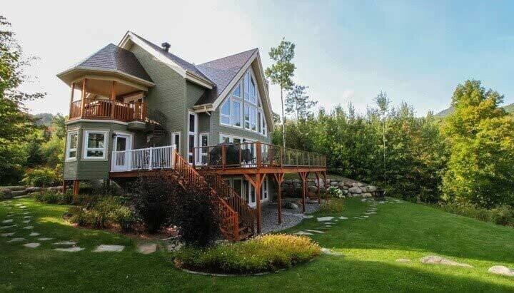 Nature,, Cottage, Housing, Grass, Waterfront, Scenery, Backyard