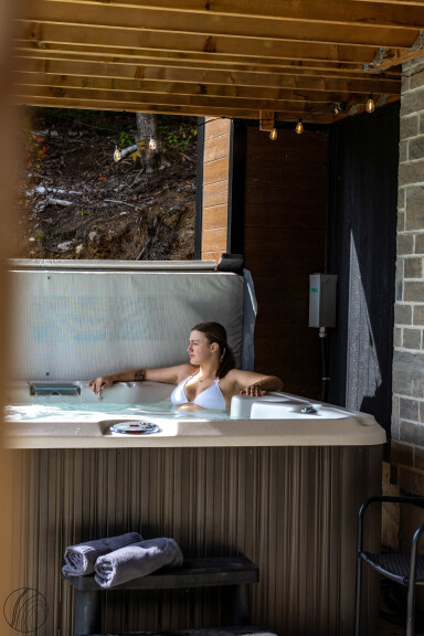 Québec, Baignoire, Bain À Remous, Baignoire, Banc, Mobilier