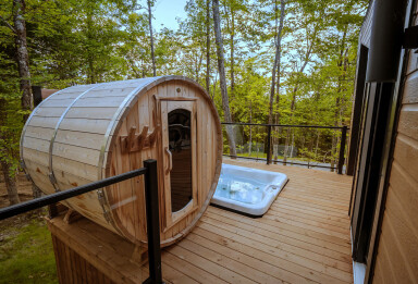 Québec, Intérieur, Design D'intérieur, Baignoire, Bain À Remous, Bois, Bois Dur