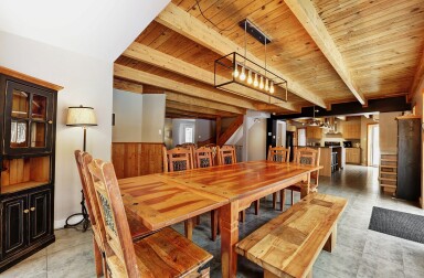 Chalet, Bois, Design D'intérieur, Bois Dur, Bois Teinté, Table, Salle À Manger