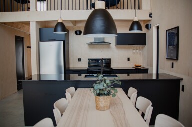 Chalet, Intérieur, Design D'intérieur, Salle À Manger, Table À Manger, Table, Cuisine