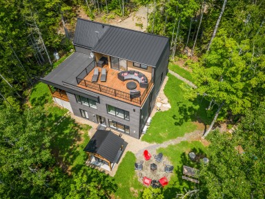 Canada, Bâtiment, Extérieur, Vue Aérienne, Logement, Végétation, Bois