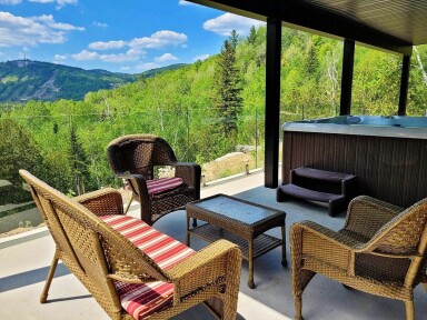 Canada, Nature, Plein Air, Paysage, Chaise, Mobilier, Bain À Remous