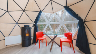 Nature,, Interior Design, Shelter, Dining Table, Wood, Tent, Plywood