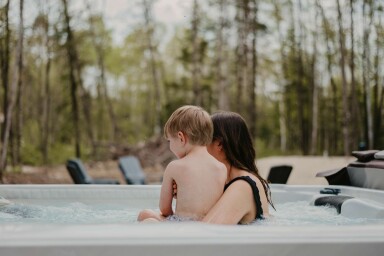 Chalet, Bain, Garçon, Enfant, Homme, Personne, Bain À Remous