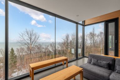 Nature, Salon, Design D'intérieur, Canapé, Banc, Table, Porte-Fenêtre