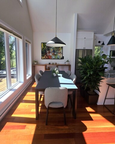 Québec, Dining Room, Dining Table, Table, Interior Design, Plant, Chair