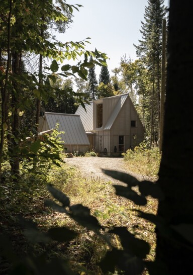 Québec, Abri, Chalet, Maison, Logement, Arbre, Végétation