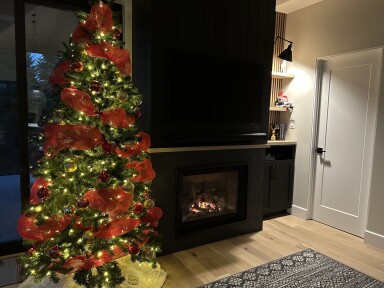 Québec, Cheminée, Intérieur, Noël, Décorations De Noël, Festival, Sapin De Noël