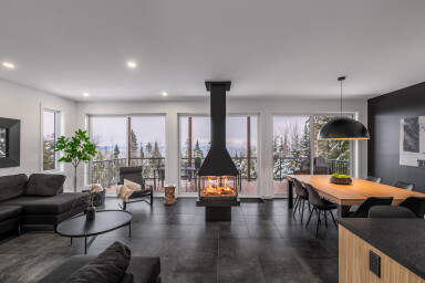 Chalet, Salon, Design D'intérieur, Sol, Revêtement De Sol, Décoration D'intérieur, Table