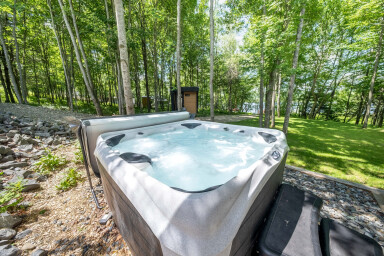 Canada, Bain À Remous, Bain À Remous, Végétation, Arbre, Extérieur, Paysage