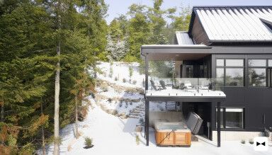 Chalet, Paysage, Design D'intérieur, Arbre, Abri, Chaise, Logement