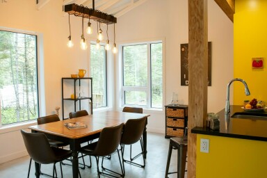 Cottage, Dining Room, Dining Table, Indoors, Table, Interior Design, Sink Faucet