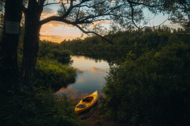 Chalet, Bateau, Canoë, Chaloupe, Véhicule, Kayak, Canoë