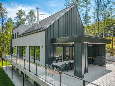 Québec, Design D'intérieur, Extérieur, Paysage, Abri, Chalet, Peinture