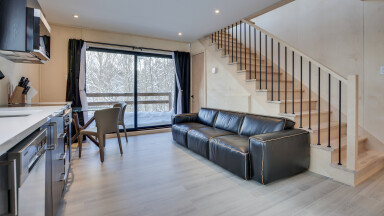 Canada, Living Room, Interior Design, Wood, Floor, Flooring, Staircase