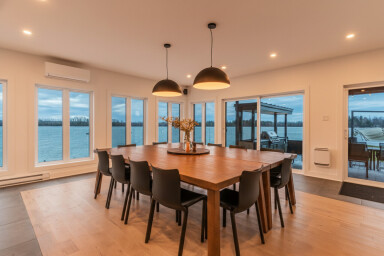 Cottage, Dining Room, Dining Table, Table, Wood, Interior Design, Floor