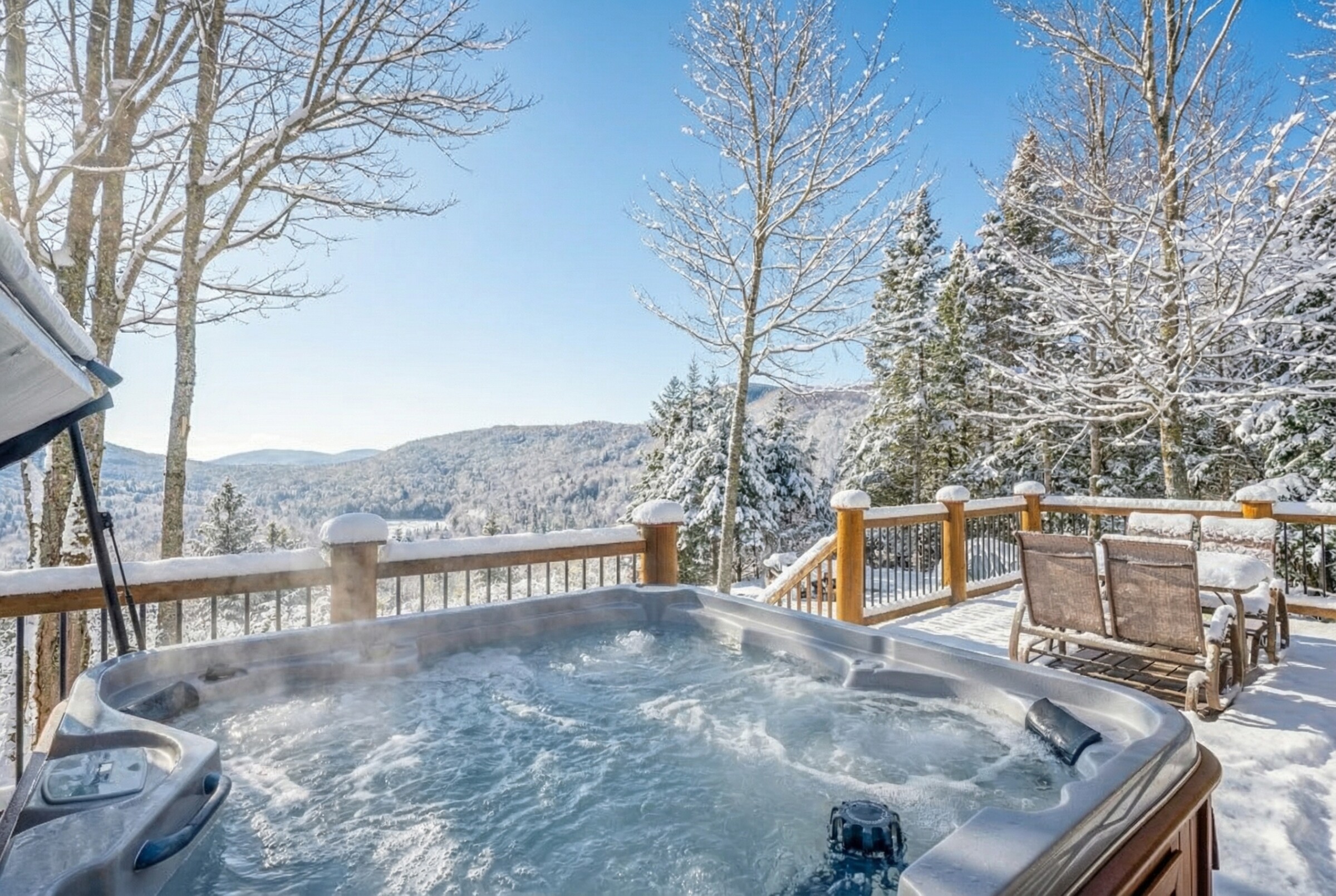 Spa extérieur Everest — nuit étoilée