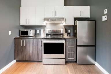 Chalet, Intérieur, Design D'intérieur, Appareil, Réfrigérateur, Cuisine, Micro-Ondes