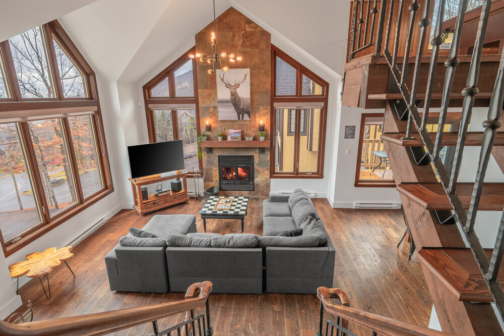 Nature,, Interior Design, Living Room, Wood, Hardwood, Floor, Fireplace