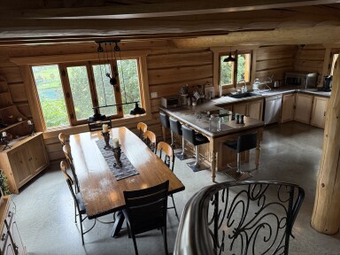 Chalet, Design D'intérieur, Bois, Contreplaqué, Table À Manger, Table, Chaise
