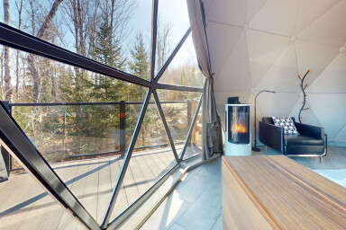 Chalet, Design D'intérieur, Plancher, Plancher, Main Courante, Bois, Cheminée