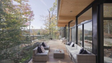 Québec, Outdoors, Scenery, Interior Design, Chair, Couch, Person