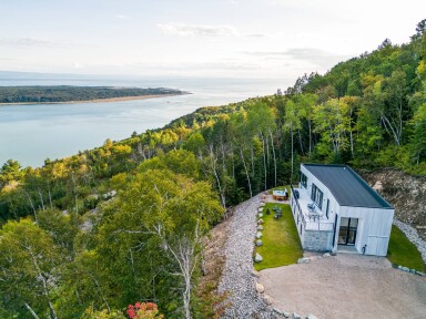 Québec, Nature, Plein Air, Paysage, Bâtiment, Bord De Lac, Vue Aérienne