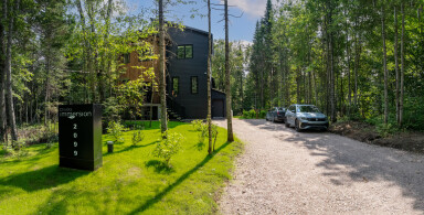 Canada, Gravier, Route, Abri, Voiture, Arbre, Logement