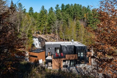 Québec, Tree, Fir, Outdoors, Shelter, Scenery, Chair