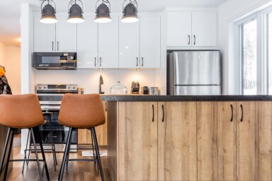 Nature,, Indoors, Interior Design, Kitchen, Kitchen Island, Furniture, Refrigerator