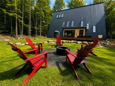 Chalet, Herbe, Abri, Jardin, Design D'intérieur, Paysage, Chaise