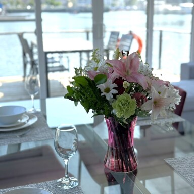 Chalet, Fleur, Arrangement Floral, Bouquet De Fleurs, Meuble, Table, Dessus De Table