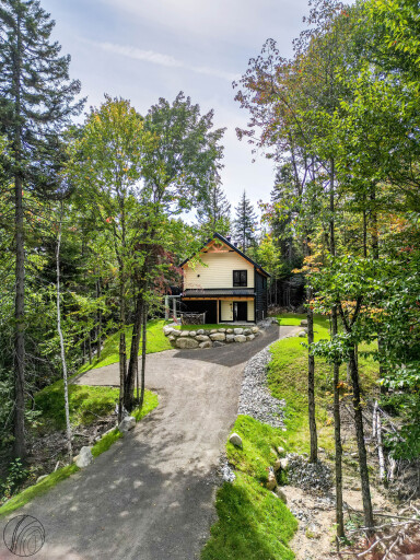 Québec, Chalet, Maison, Logement, Extérieur, Paysage, Arbre