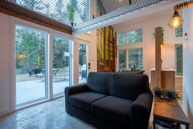 Chalet, Design D'intérieur, Décoration D'intérieur, Porte-Fenêtre, Fenêtre, Salon, Coussin