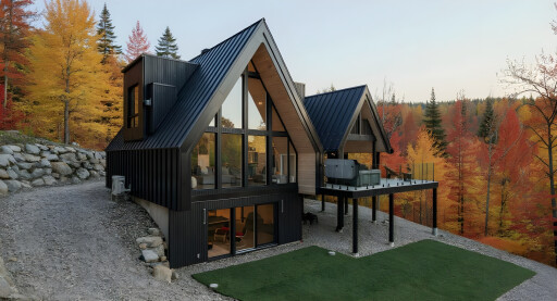 Nature,, Housing, Tree, House, Cottage, Dog, Outdoors