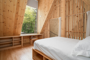 Québec, Intérieur, Design D'intérieur, Bois, Panneaux En Bois, Bois Dur, Lit