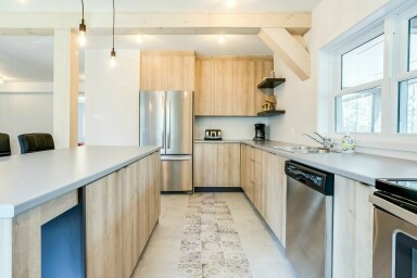 Québec, Indoors, Interior Design, Kitchen, Floor, Wood, Home Decor